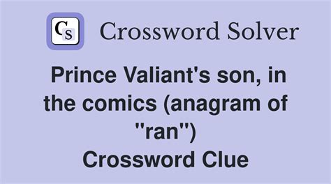 prince valiant's son crossword|prince valiant's son crossword clue.